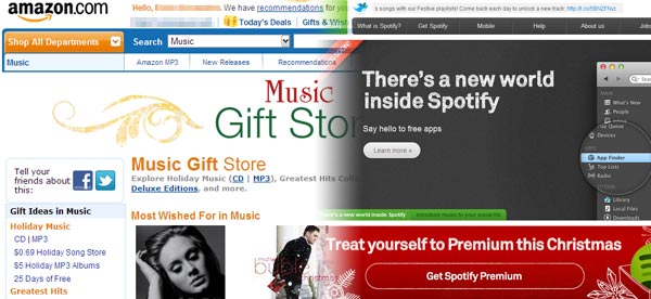 U.S.: Amazon MP3 - Europe: Spotify